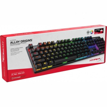 Клавиатура игровая HyperX Alloy Origins 639N5AA#ACB PBT HX Aqua в Metoo.kz - Metoo (4)