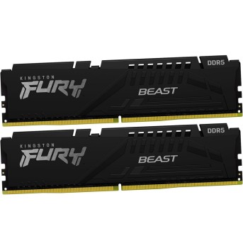 Kingston 32GB 6800MT/s DDR5 CL34 DIMM (Kit of 2) FURY Beast Black EXPO в Metoo.kz - Metoo (1)