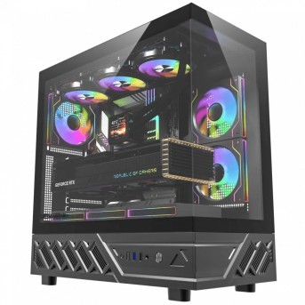 Компьютерный корпус DarkFlash DS950, Black, 6xFan DM20 ARGB, ATX в Metoo.kz - Metoo (1)