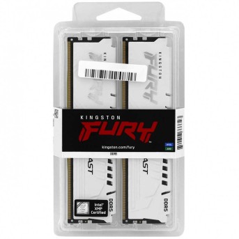 Модуль памяти Kingston Fury Beast White XMP KF568C34BWK2-32 DDR5 DIMM 32Gb KIT (2x16Gb) 6800MHz CL34 в Metoo.kz - Metoo (3)