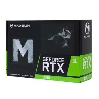 Видеокарта MaxSun MS-RTX3050 TF 6G, 1хHDMI+1xDP+1xDVI, 6GB GDDR6 96bit, PCIe в Metoo.kz - Metoo (2)