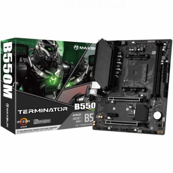 Материнская плата MaxSun Terminator B550M, AM4, 2xDDR4, HDMI+VGA, PCIe4.0, 4xSATA, 1xM.2, mATX в Metoo.kz - Metoo (6)