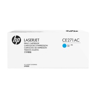 Картридж лазерный HP LaserJet CE271AC для Color LaserJet CP5525, 15000 стр., голубой в Metoo.kz - Metoo (1)