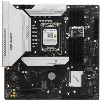 Материнская плата MaxSun Terminator B760M D4 V2, LGA1700, 4xDDR4, 4xSATA, 3xM.2, HDMI+DP, mATX в Metoo.kz - Metoo (1)