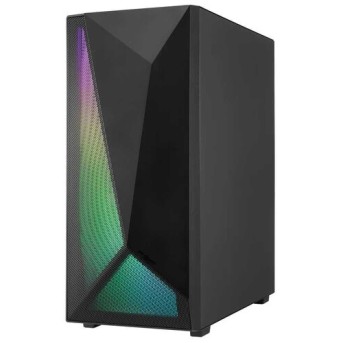 Компьютерный корпус FSP CMT195A, Без БП, 1xUSB3.0/2xUSB2.0, 1+3xFAN120 RGB, Glass, Black, ATX в Metoo.kz - Metoo (2)