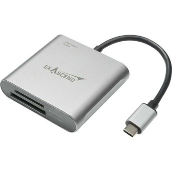Картридер Exascend EXCRCFSD2A, 2 slots, CFexpress Type A / SDXC, USB Type-C/<wbr>Type-A (USB3.2) - Metoo (1)