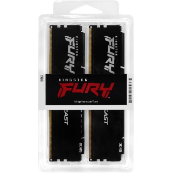 Kingston 32GB 6800MT/s DDR5 CL34 DIMM (Kit of 2) FURY Beast Black EXPO в Metoo.kz - Metoo (3)