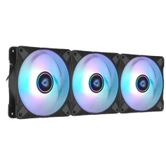 Кулер для корпуса ARCTIC P12 PWM PST A-RGB (Black) - 3 Pack, ACFAN00232A, 12cm, 200-2000rpm, 4Pin
