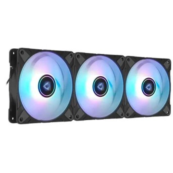 Кулер для корпуса ARCTIC P12 PWM PST A-RGB (Black) - 3 Pack, ACFAN00232A, 12cm, 200-2000rpm, 4Pin в Metoo.kz - Metoo (1)