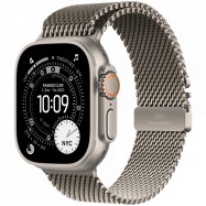 Apple Watch Ultra 3 GPS + Cellular 49mm Natural Titanium Case with Natural Titanium Milanese Loop ..
