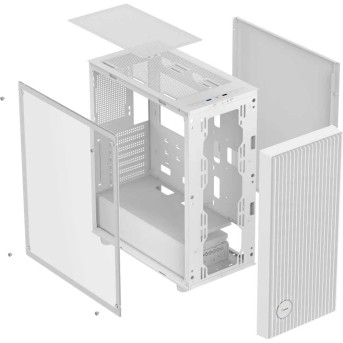 Корпус Ocypus Gamma C70 WH ARGB ATX/mATX/ITX 2xUSB Белый Gamma-C70-WHG400XX-GL в Metoo.kz - Metoo (5)