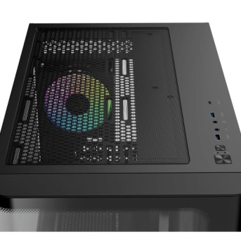 Корпус Ocypus Iota C50 BK Curve ARGB Digital mATX/ITX 2xUSB Type-C Черный Iota-C50-BKD300CD-GL в Metoo.kz - Metoo (2)