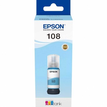 Картридж Epson C13T09C54A 108 EcoTank ink Light Cyan - Metoo (2)