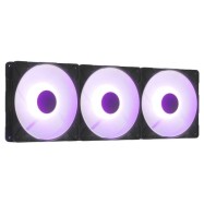 Кулер для корпуса ARCTIC P14 Pro Reverse ARGB 3 Pack (Black), ACFAN00327A, 14cm, 400-2500rpm, 4Pin..