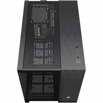 CORSAIR 2500X Micro ATX Dual Chamber PC Case - Black/Obsidian Aluminum в Metoo.kz - Metoo (3)