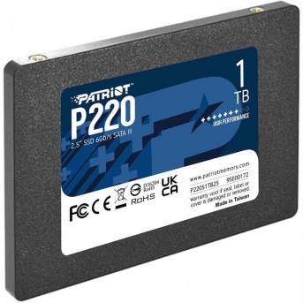 Твердотельный накопитель SSD 1 Tb SATA 6Gb/s Patriot P220 P220S1TB25 2.5" 3D TLC в Metoo.kz - Metoo (2)