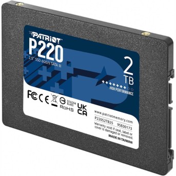Твердотельный накопитель SSD 2 Tb SATA 6Gb/s Patriot P220 P220S2TB25 2.5" 3D TLC в Metoo.kz - Metoo (2)
