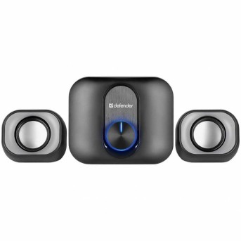 Акустическая 2.1 система Defender V13. 11Вт Питание от USB, 5 В. Материал: пластик. Цвет: черный в Metoo.kz - Metoo (1)