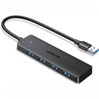 HUB UGREEN CM219 25851 USB 3.0 A 4 Ports Black 0.15M в Metoo.kz - Metoo (1)
