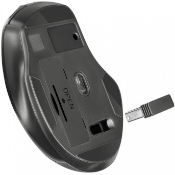 Мышь Defender Prime MB-053 (52053), 5key+колесо, Optical 800-1600dpi, 1AA, Wireless/USB, черный в Metoo.kz - Metoo (4)