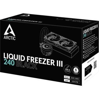 Водяное охлаждение ARCTIC Liquid Freezer III - 240 (Black), ACFRE00134A, S1851/1700/1200/AMD4/5 в Metoo.kz - Metoo (4)