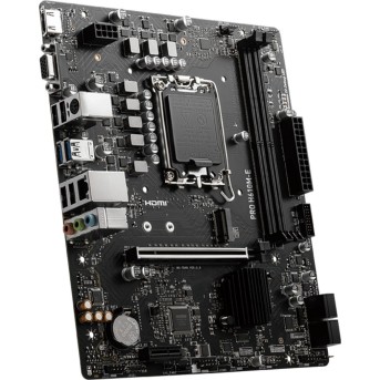 Сист. Плата MSI PRO H610M-E, H610, 1700, 2xDDR5, PCI-Ex16, PCI-Ex1, M.2, 4xSATA, D-SUB, HDMI, BOX в Metoo.kz - Metoo (1)
