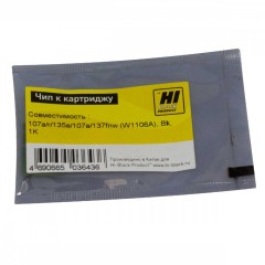 Чип Hi-Black к картриджуHP Laser 107a/<wbr>r/135a/<wbr>HP Laser 107a/<wbr>137fnw (W1106A), Bk, 1К