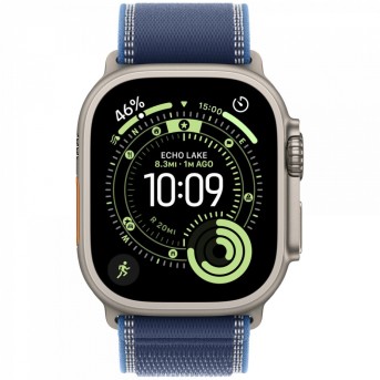Apple Watch Ultra 3 GPS + Cellular 49mm Natural Titanium Case with Blue/Bright Blue Trail Loop - M/L,Model A3281 в Metoo.kz - Metoo (2)