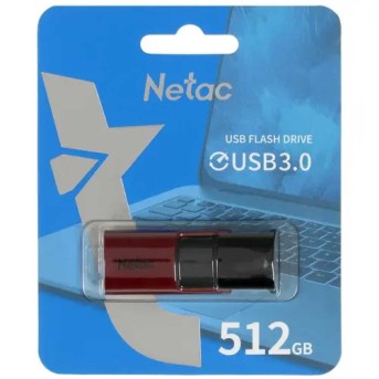 Флэш-накопитель Netac U182 Red USB3.0 Flash Drive 512GB, up to 130MB/s, retractable в Metoo.kz - Metoo (1)