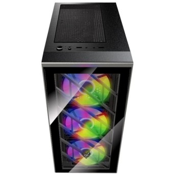 Компьютерный корпус FSP CMT192, Без БП, 1xUSB3.0/2xUSB2.0, 4xFAN120 RGB, 2xGlass, Black, ATX в Metoo.kz - Metoo (3)