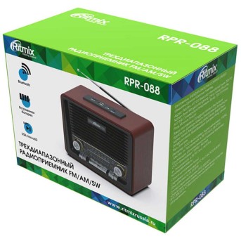Радиоприемник портативный Ritmix RPR-088 BLACK - Metoo (4)