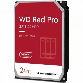 Жёсткий диск HDD 24Tb SATA 6Gb/s Western Digital Red Pro WD240KFGX 3.5" 7200rpm 512Mb, CMR в Metoo.kz - Metoo (1)