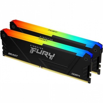 Модуль памяти Kingston Fury Beast RGB KF432C16BB2AK2/16 DDR4 DIMM 16Gb KIT (2x8Gb) 3200 MHz CL16 в Metoo.kz - Metoo (1)