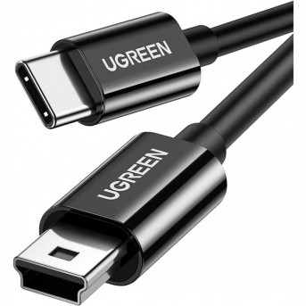 Кабель UGREEN US242 USB-C Male to Mini USB Male Nickle Plated ABS Case 2m (Black) 70873 - Metoo (1)