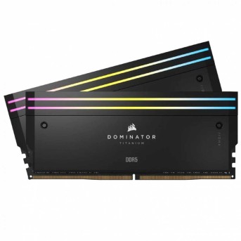 Corsair DOMINATOR TITANIUM 48GB (2 x 24GB) DDR5 7200 CL36-46-46-116 1.40V Intel XMP - BLACK в Metoo.kz - Metoo (1)