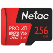 Карта памяти MicroSD Netac P500 Extreme Pro 256GB 100MB/s Class 10, V30..