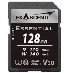 Карта памяти SD Exascend Essential, 128Gb, SDXC I, UHS-I (V30), R170/<wbr>W140