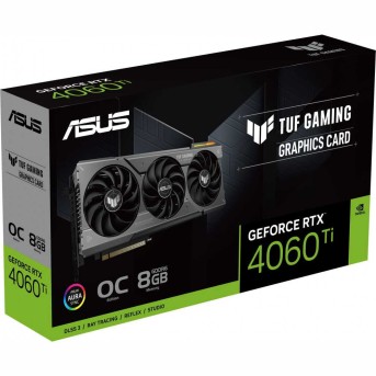 Видеокарта ASUS TUF RTX 4060 Ti OC, 8 ГБ GDDR6/<wbr>128-бит, 4352 ядра CUDA, PCI E 4.0, HDMI, 3xDisplayPort - Metoo (11)
