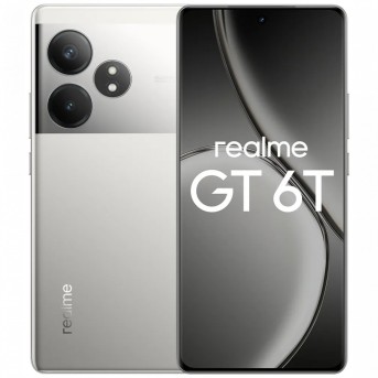 СМАРТФОН REALME RMX3853 (GT 6T) 12 + 256 ГБ (EUCIS) ЦВЕТ:ЗЕРКАЛЬНЫЙ СЕРЕБРЯНЫЙ в Metoo.kz - Metoo (1)