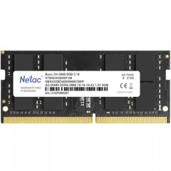 Модуль памяти для ноутбука Netac Basic, NTBSD4N32SP-08, DDR4 SO-DIMM, 8Gb, 3200Mhz, C22