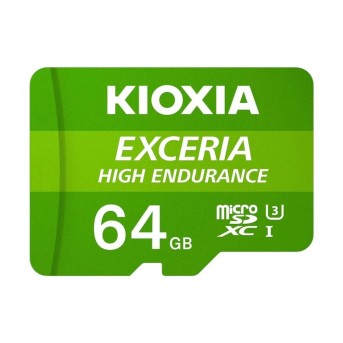 KIOXIA LMHE1G064GG2; 64GB microSD KIOXIA Exceria High Endurance (M303E) UHS I U3 with adapter в Metoo.kz - Metoo (1)