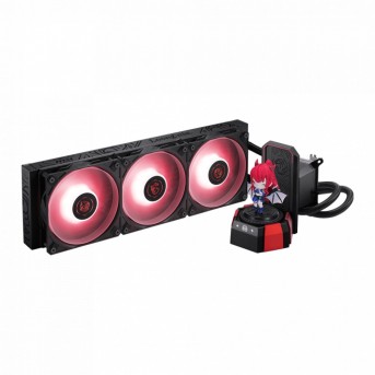 Водяное охлаждение для CPU MSI CORELIQUID A17 MLG EDITION 1700/1851/AM4/AM5 ARGB Fan 3x120mm Черный в Metoo.kz - Metoo (3)