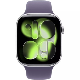 Apple Watch Series 11 GPS 46mm Silver Aluminium Case with Purple Fog Sport Band - M/L,Model A3333 в Metoo.kz - Metoo (2)