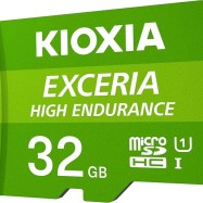 KIOXIA LMHE1G032GG2; 32GB microSD KIOXIA Exceria High Endurance (M303E) UHS I U3 with adapter..
