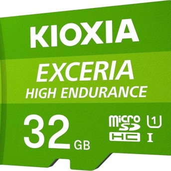 KIOXIA LMHE1G032GG2; 32GB microSD KIOXIA Exceria High Endurance (M303E) UHS I U3 with adapter в Metoo.kz - Metoo (1)