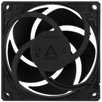 Кулер для корпуса ARCTIC P8 Silent (Black), ACFAN00152A, 8cm, 1600rpm, 3Pin, Fluid Dynamic Bearing в Metoo.kz - Metoo (4)