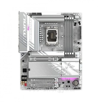 Материнская плата GIGABYTE Z890M AORUS ELITE WF7 ICE, LGA1851, Z890, 4xDDR5, HDMI+DP, 3xM.2, mATX в Metoo.kz - Metoo (2)