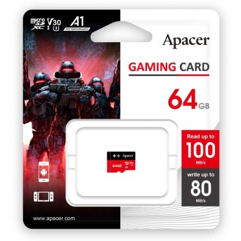 Карта памяти Apacer AP64GMCSX10U7-RAGC 64GB в Metoo.kz - Metoo (2)