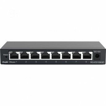 Коммутатор неуправляемый Reyee RG-ES108GD, 8GbxLAN,16Gbps, 11.9Mpps в Metoo.kz - Metoo (1)