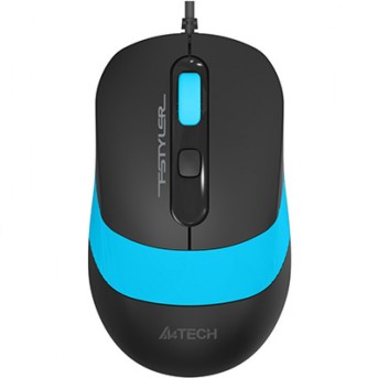 Мышь A4tech Fstyler FM10-BLUE, оптическая 1600DPI, 150 см, USB в Metoo.kz - Metoo (1)